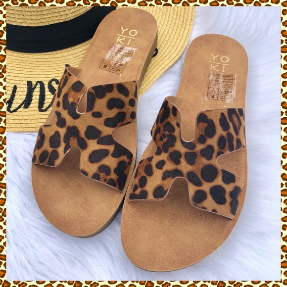 Yoki Shoes - Sandals leopard print